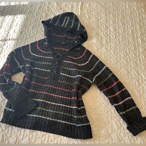 Torrid Multicolor Striped Cowl Neck Sweater